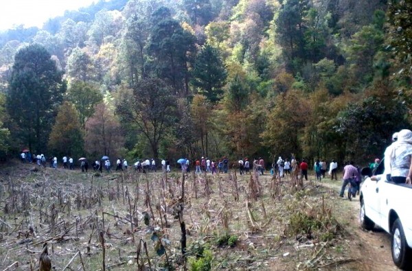 Marcha pacífica par reafirmar la apropiación de un espacio público como la Reserva Gertrudi Duby