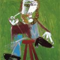 Hombre sentado con pipa. Pablo Picasso