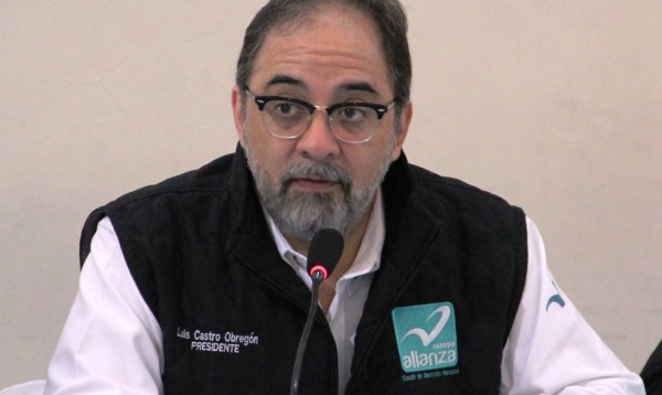 Luis Castro Obregón, presidente nacional de Nueva Alianza. 