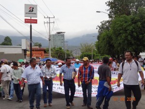 Marcha del 1 de Mayo en Tuxtla Gutiérrez: Día del Trabajo y del Trabajador. Foto: José Luis Escobar. 