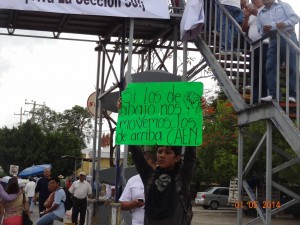 Marcha del 1 de Mayo en Tuxtla Gutiérrez: Día del Trabajo y del Trabajador. Foto: José Luis Escobar. 