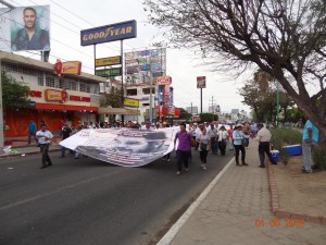 Marcha del 1 de Mayo en Tuxtla Gutiérrez: Día del Trabajo y del Trabajador. Foto: José Luis Escobar. 