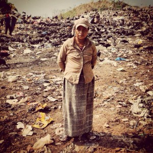 Una mujer guatemalteca que trabajan en el basurero de Tapachula. Foto: Elizabeth Ruiz, Chiapas PARALELO