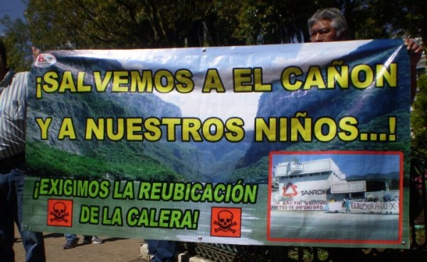 Fuera la Calera, consigna del 5 de Junio: Día Mundial del Medio Ambiente. 