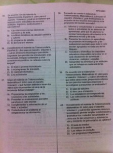 El docente entregó a los representantes de la Sep el archivo de la evaluación, que había sido distribuida con antelación.