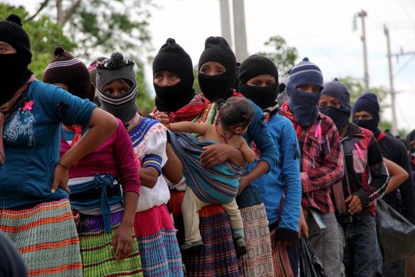 Mujeres zapatistas en La Realidad. Foto: Elizabeth Ruiz