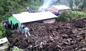 El deslizamiento de ladera ocurrió en la comunidad “Muquen”, del municipio de San Juan Chamula