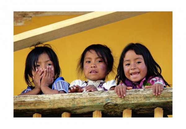 Niñas Tsotsiles de Chiapas. Foto: Jacob García