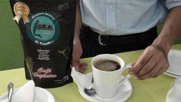 De la biósfera a su taza, café orgánico de El Triunfo.  Foto: Ángeles Mariscal