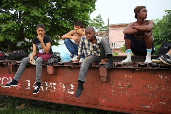 Niños migrantes. Foto: Elizabeth Ruiz