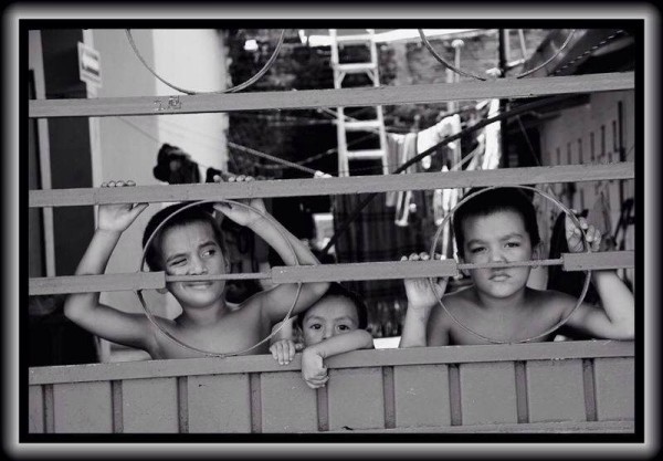 Niños migrantes en la Frontera Sur. Foto: Elizabeth Ruiz