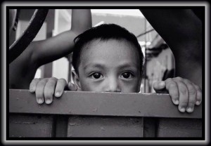 Niños migrantes en la Frontera Sur. Foto: Elizabeth Ruiz