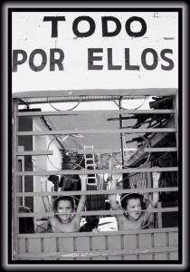 Niños migrantes en la Frontera Sur. Foto: Elizabeth Ruiz