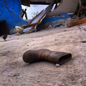 Destruyen casas de evangélicos presuntos talamontes. Foto: Elizabeth Ruiz