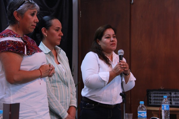 Ángeles Mariscal durante la presentación del fnforme. Foto: Francisco Velásquez López. 