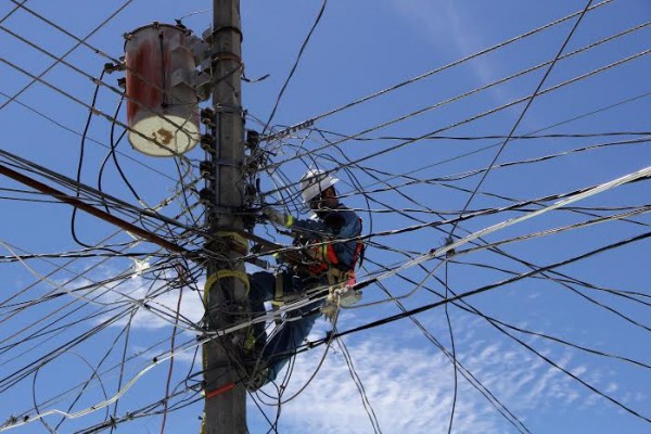 Entre cables: Foto: Elizabeth Ruiz