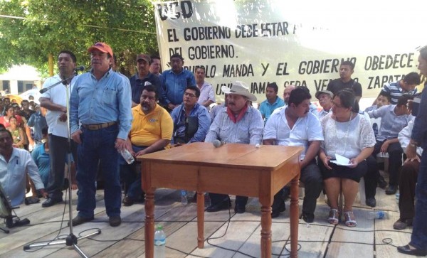 El dirigente nacional de la UCD estuvo en el evento con miles de choles que se dieron cita en la comunidad Jerusalen, el sábado pasado. Foto: Chiapas PARALELO