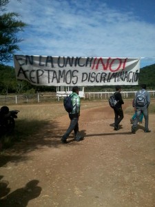 Estudiantes piden intervención de CNDH y Conapred. Foto: Chiapas PARALELO