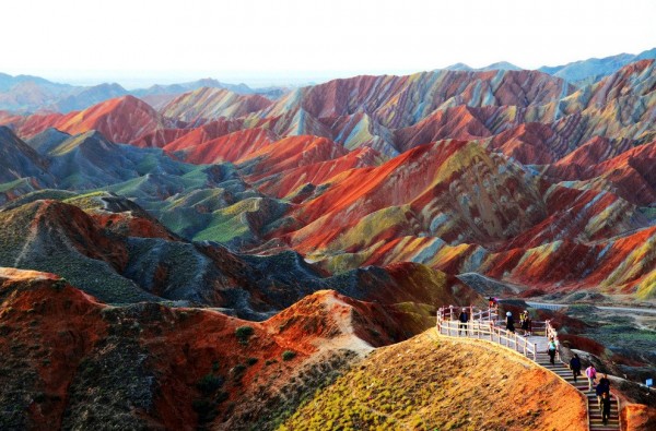 Zhangye Danxia, relieve en Gansu, China Zhangye Danxia, relieve en Gansu, China MelindaChan/Flickr / Getty Images / Via quora.com