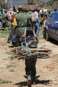 La población indígena de San Cristóbal de las Casas fue la principal afectada por la "culebra". Foto: Elizabeth Ruiz