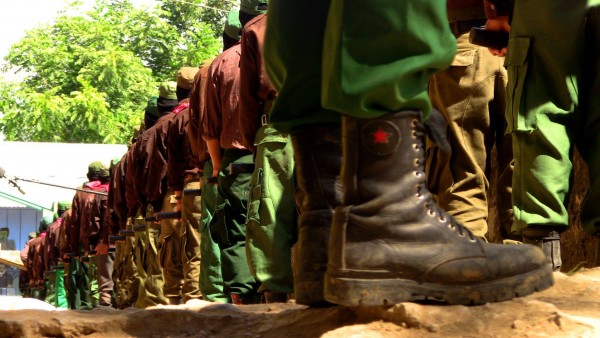 La milicia rebelde del EZLN. Foto: Saúl Kak 