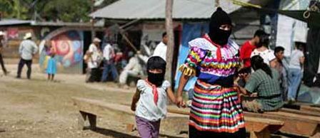 Zapatistas en el poblado La Realidad, mayo de 2014. Foto: Cortesía