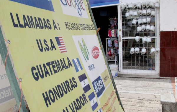 Ausencia de migrantes en comercios de la zona fronteriza. Foto: Elizabeth Ruiz