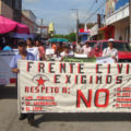 Centro de DH Digna Ochoa celebra aniversario reivindicando su lucha contra industria extractiva Marcha para celebrar aniversario del Centro de Derechos Humanos Digna Ochoa. Foto: Cortesía