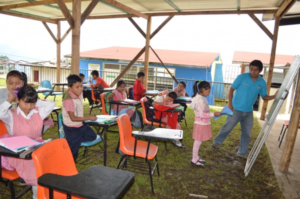 La escuela Cuauhtémoc cuenta con 84 alumnos. Foto: Cesar Solís