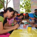 Telleres y presentaciones de libros destinados a niños y niñas, durante la Tercera Feria Internacional del Libro Chiapas-Centroamérica 2014‏