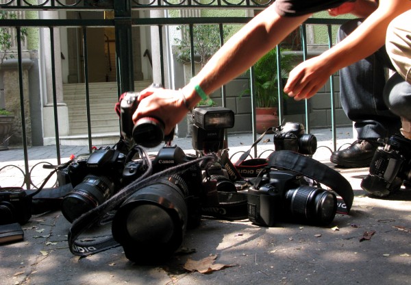 Periodistas bajo acoso en Michoacán. Foto: Cortesía