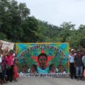 Indígenas de San Sebastián Bachajón exigen la libertad de sus presos. 