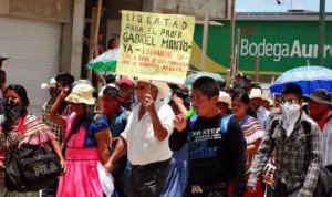 Por cuatro meses, hombres y mujeres d ela Selva Lacandona reclamaron la libertad de Montoya Oseguera. 