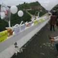 Ofrenda floral y ceremonia religiosa por Viridians. Foto: Chiapas PARALELO