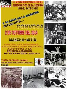 Marcha magisterial este jueves 02 de octubre.