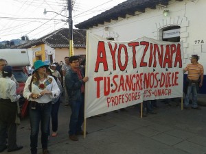 Jorge Alberto López Arévalo en la marcha del 8 de octubre. Foto: Ana Palacios. 