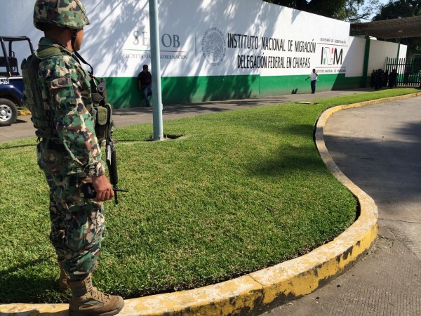 Estación del INM en Tapachula. Foto: Cortesía