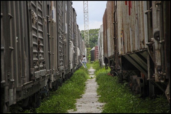 Vías del tren, ahora semivacías