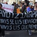 Exigen la aparición con vida de los normalistas desaparecidos... 