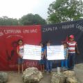 Manifestación de niños campesinos en Carranza. Foto: Cortesía