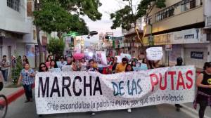 La Marcha de las Putas: 25 de noviembre, Día de la Eliminación de la Violencia contra las Mujeres. Foto: Francisco López Velázquez