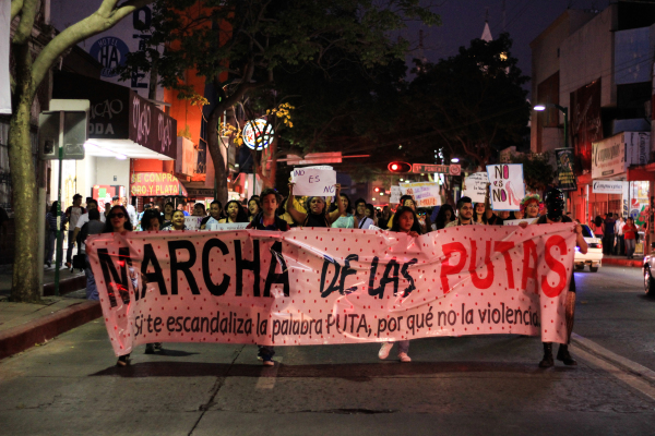 La Marcha de las Putas: 25 de noviembre, Día de la Eliminación de la Violencia contra las Mujeres. Foto: Francisco López Velázquez
