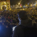 Miles de Chiapanecos participaron en el encuentro con estudiantes y familiares de los 43 desaparecidos de Ayotzinapa. Foto: Moysés Zúñiga