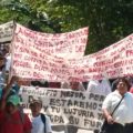 Manifestación de habitantes de Salto de Agua, Chiapas. Foto: Cortesía