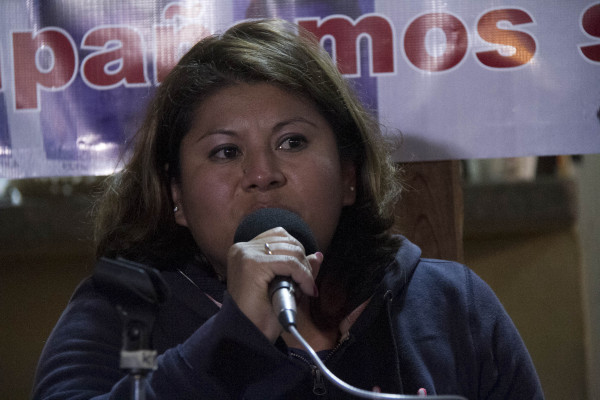 "Nos criminalizan por querer cambiar nuestras comunidades, por querer vivir con justicia". Foto: Moyséz Zúñiga Santiago