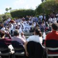 Estudiantes de la UNACH en el foro donde llegaron 8 de 23 aspirante a dirigir esa Máxima Casa de Estudios. Foto: Vianer Montejo. 