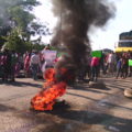 Bloqueo en la zona petrolera de Reforma, Chiapas. Foto: Delky Wilner