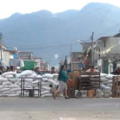 Barricada en mercado de San Cristóbal. Foto: Cortesía