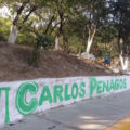 Propaganda de Carlos Penagos en el Parque de la Colonia Romeo Rincón