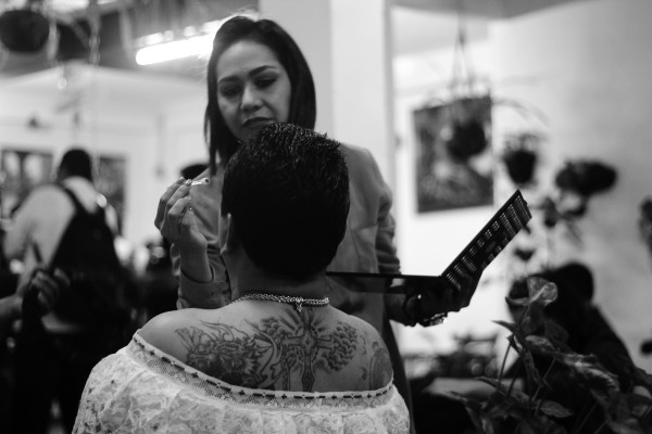 Durante la Fiesta de Enero de Chiapa de Corzo, hombres se visten con ropa tradicional de mujeres para convertirse en Chuntá, las sirvientas de doña María de Ángulo. Foto: Francisco López Velásquez.